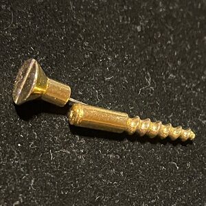 Earring - pierced 2 piece that looks like a screw